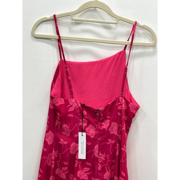 NWT Shades of Rose Womens Slip Dress Sleeveless Floral Back Zip Pink Size XS - Picture 5 of 10